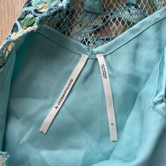 Anthropologie Women's Printed Applique Tank Blouse Size S Multicolor - Picture 5 of 7